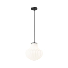 Load image into Gallery viewer, Newbury Pendant Light in Matte Black (13-Inch).