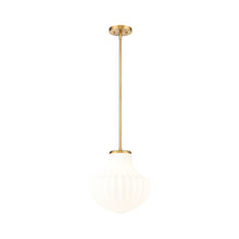 Load image into Gallery viewer, Newbury Pendant Light in Modern Gold (13-Inch).