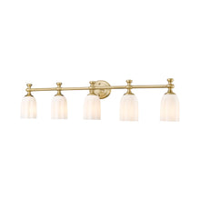Load image into Gallery viewer, Orion Bath Vanity Light in Modern Gold (5-Light).
