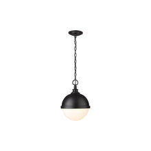 Load image into Gallery viewer, Peyton Pendant Light in Matte Black (Small).
