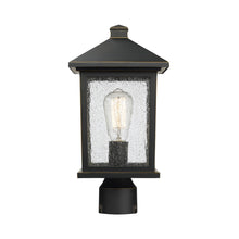 Load image into Gallery viewer, Portland Outdoor Round Mount Post Light in Detail.