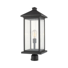 Load image into Gallery viewer, Portland Outdoor Round Mount Post Light in Detail.