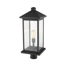 Load image into Gallery viewer, Portland Outdoor Round Mount Post Light in Detail.