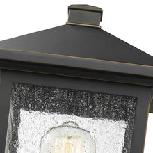 Load image into Gallery viewer, Portland Outdoor Round Mount Post Light in Detail.