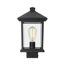 Load image into Gallery viewer, Portland Outdoor Square Mount Post Light.