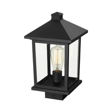 Load image into Gallery viewer, Portland Outdoor Square Mount Post Light in Detail.