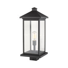 Load image into Gallery viewer, Portland Outdoor Square Mount Post Light in Detail.