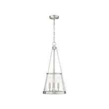 Load image into Gallery viewer, Prescott Pendant Light in Brushed Nickel (Small).