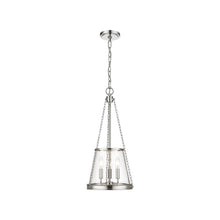 Load image into Gallery viewer, Prescott Pendant Light in Polished Nickel (Small).