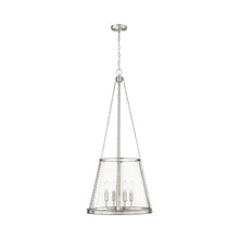 Load image into Gallery viewer, Prescott Pendant Light in Brushed Nickel (Large).