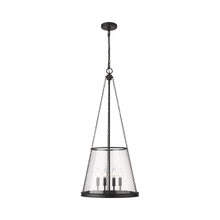 Load image into Gallery viewer, Prescott Pendant Light in Matte Black (Large).