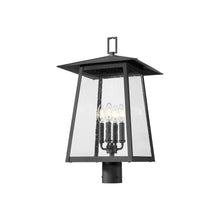 Load image into Gallery viewer, Rainer Outdoor Lantern Post Light in Round Post Mount (13.5-Inch).
