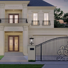 Load image into Gallery viewer, Rainer Outdoor Lantern Post Light in Outside Area.