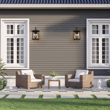 Load image into Gallery viewer, Rainer Outdoor Wall Light in Outside Area.