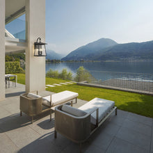 Load image into Gallery viewer, Rainer Outdoor Wall Light in Outside Area.
