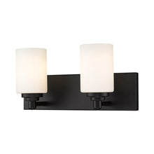 Load image into Gallery viewer, Soledad Bath Vanity Light in Matte Black (2-Light).