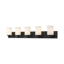 Load image into Gallery viewer, Soledad Bath Vanity Light in Matte Black (5-Light).