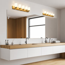 Load image into Gallery viewer, Soledad Bath Vanity Light in bathroom.
