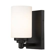 Load image into Gallery viewer, Soledad Bath Wall Light in Matte Black.