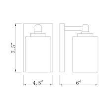 Load image into Gallery viewer, Soledad Bath Wall Light - line drawing.