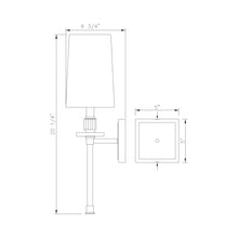 Load image into Gallery viewer, Sophia Wall Light - line drawing.