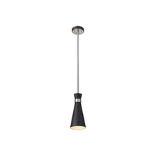Load image into Gallery viewer, Soriano Pendant Light in Matte Black/Brushed Nickel (5.3-Inch).