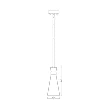 Load image into Gallery viewer, Soriano Pendant Light - line drawing.
