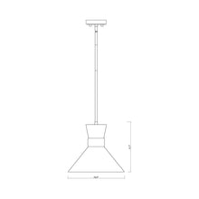 Load image into Gallery viewer, Soriano Pendant Light - line drawing.