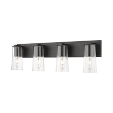 Load image into Gallery viewer, Titus Bath Vanity Light in Matte Black (4-Light).