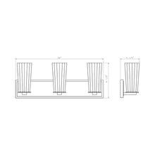 Load image into Gallery viewer, Titus Bath Vanity Light - line drawing.