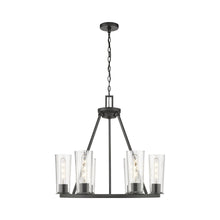 Load image into Gallery viewer, Titus Chandelier in Matte Black (6-Light).