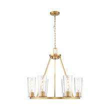 Load image into Gallery viewer, Titus Chandelier in Modern Gold (6-Light).