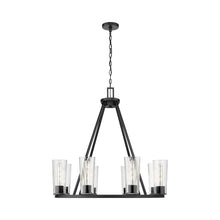 Load image into Gallery viewer, Titus Chandelier in Matte Black (8-Light).