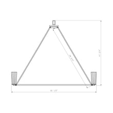 Load image into Gallery viewer, Titus Chandelier - line drawing.