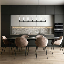 Load image into Gallery viewer, Titus Linear Chandelier in kitchen.