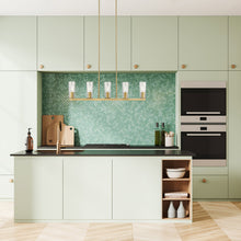 Load image into Gallery viewer, Titus Linear Chandelier in kitchen.