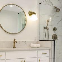 Load image into Gallery viewer, Vaughn Bath Wall Light in bathroom.