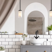 Load image into Gallery viewer, Willow Pendant Light in bathroom.
