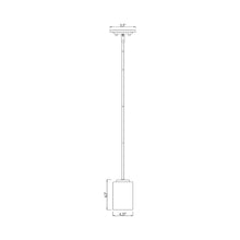 Load image into Gallery viewer, Willow Pendant Light - line drawing.
