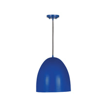 Load image into Gallery viewer, Z-Studio Dome Pendant Light in Blue (12-Inch).