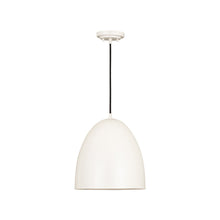 Load image into Gallery viewer, Z-Studio Dome Pendant Light in Satin White (12-Inch).