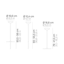 Load image into Gallery viewer, Pina Pro Floor Stand - line drawing.