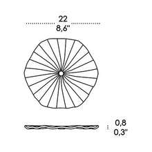 Load image into Gallery viewer, Mariposa Glass Panels - line drawing.