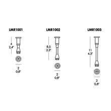 Load image into Gallery viewer, Mariposa Glass Support - line drawing.