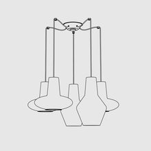 Load image into Gallery viewer, Multi-Light Swag Canopy (5-Pendant).