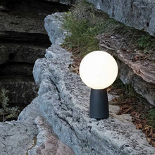 Load image into Gallery viewer, Olimpia LED Table Lamp in Outside Area.