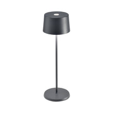 Load image into Gallery viewer, Olivia Pro LED Table Lamp in Dark Grey.