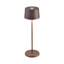 Load image into Gallery viewer, Olivia Pro LED Table Lamp in Rust.