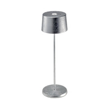 Load image into Gallery viewer, Olivia Pro LED Table Lamp in Silver Leaf.