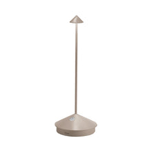 Load image into Gallery viewer, Pina Pro LED Table Lamp in Sand.